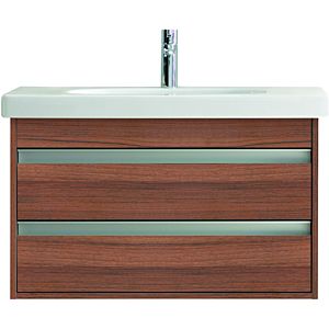 Ketho Duravit vasque KT664707979 80 x 45,5 cm, noyer naturel, 2 tiroirs, suspendu