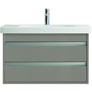 Duravit Ketho vanity unit KT664704343 80 x 45.5 cm, basalt matt, 2 drawers, wall-hung