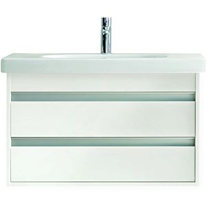 Duravit Ketho Waschtisch-Unterschrank KT664702222 80 x 45,5 cm, weiß hochglanz, 2 Schubkästen, wandhängend