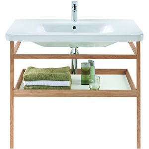 Duravit DuraStyle porte-serviettes DS988300776 94 x 44 cm, gris béton mat / chêne massif, avec étagère