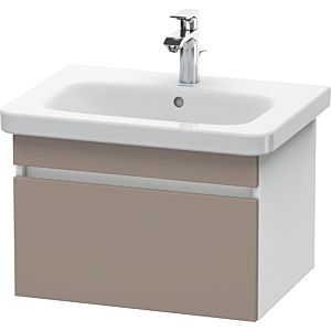 Duravit DuraStyle vanity unit DS638004318 58 x 44.8 cm, basalt matt / white matt, 2000 pull-out, wall-hung