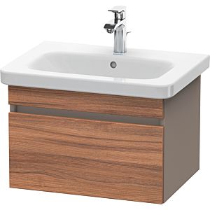 Duravit DuraStyle vanity unit DS638007943 58 x 44.8 cm, natural walnut / matt basalt, 2000 pull-out, wall-hung