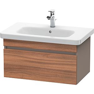 Duravit DuraStyle vanity unit DS638107943 73 x 44.8 cm, natural walnut / matt basalt, 2000 pull-out, wall-hung