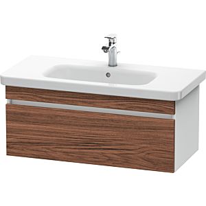 Duravit DuraStyle Waschtisch-Unterschrank DS638202118 93 x 44,8 cm, nussbaum dunkel/weiß matt, 1 Auszug, wandhängend