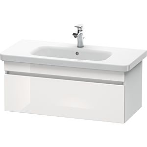 Duravit DuraStyle vanity unit DS638202218 93 x 44.8 cm, white high gloss / white matt, 2000 pull-out, wall-hung