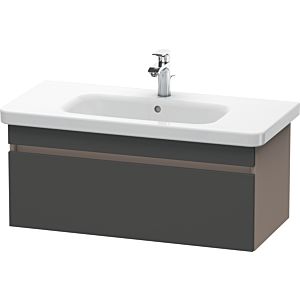 Duravit DuraStyle vanity unit DS638204943 93 x 44.8 cm, matt graphite / matt basalt, 2000 pull-out, wall-hung