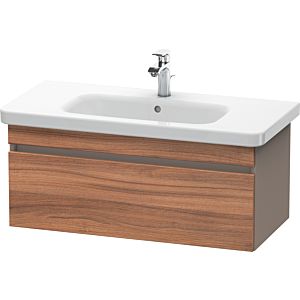 Duravit DuraStyle Waschtisch-Unterschrank DS638207943 93 x 44,8 cm, nussbaum natur/basalt matt, 1 Auszug, wandhängend