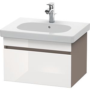 Duravit DuraStyle vasque DS638302243 60 x 45,3 cm, blanc brillant / basalte mat, 2000 coulissant, suspendu