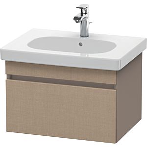 Duravit DuraStyle vanity unit DS638307543 60 x 45.3 cm, linen / matt basalt, 2000 pull-out, wall-hung