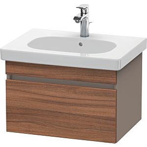 Duravit DuraStyle vanity unit DS638307943 60 x 45.3 cm, natural walnut / matt basalt, 2000 pull-out, wall-hung