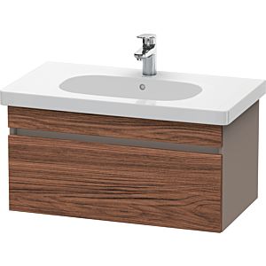 Duravit DuraStyle vanity unit DS638402143 80 x 45.3 cm, dark walnut / basalt matt, 2000 pull-out, wall-hung
