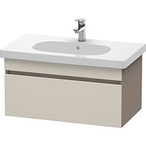 Duravit DuraStyle vanity unit DS638409143 80 x 45.3 cm, taupe / basalt matt, 2000 pull-out, wall-hung