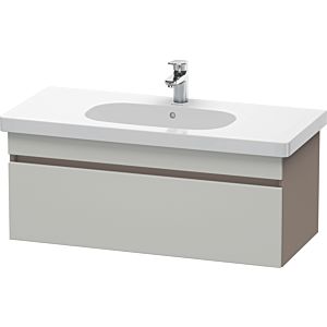 Duravit DuraStyle vanity unit DS638500743 100 x 45.3 cm, concrete gray / basalt matt, 2000 pull-out, wall-hung