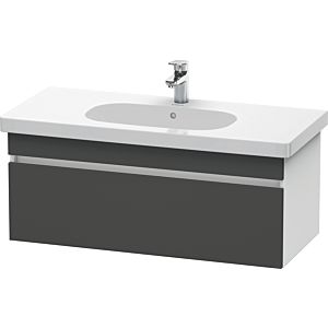 Duravit DuraStyle vanity unit DS638504918 100 x 45.3 cm, matt graphite / matt white, 2000 pull-out, wall-hung