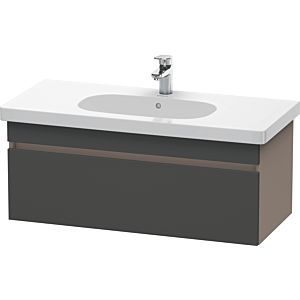 Duravit DuraStyle vanity unit DS638504943 100 x 45.3 cm, matt graphite / matt basalt, 2000 pull-out, wall-hung