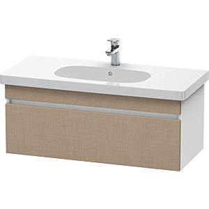 Duravit DuraStyle Waschtisch-Unterschrank DS638507518 100 x 45,3 cm, leinen/weiß matt, 1 Auszug, wandhängend