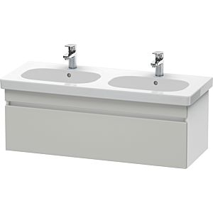 Duravit DuraStyle vanity unit DS638600718 115 x 45.3 cm, concrete gray / matt white, 2000 pull-out, wall-hung