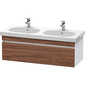 Duravit DuraStyle Waschtisch-Unterschrank DS638602118 115 x 45,3 cm, nussbaum dunkel/weiß matt, 1 Auszug, wandhängend