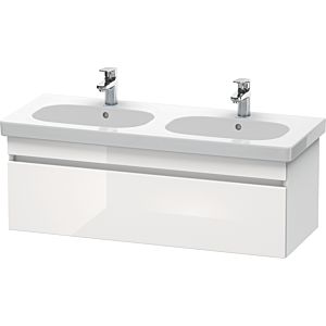 Duravit DuraStyle Waschtisch-Unterschrank DS638602218 115 x 45,3 cm, weiß hochglanz/weiß matt, 1 Auszug, wandhängend