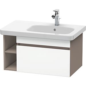 Duravit DuraStyle Waschtisch-Unterschrank DS639301843 73 x 44,8 cm, Becken rechts, weiß matt/basalt matt, 1 Auszug