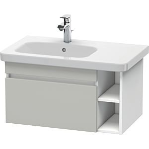Duravit DuraStyle vasque DS639400718 73 x 44,8 cm, vasque à gauche, gris béton / blanc mat, coulissant 2000