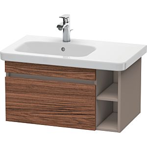 Duravit DuraStyle vasque DS639402143 73 x 44,8 cm, vasque à gauche, noyer foncé / basalte mat, coulissant 2000