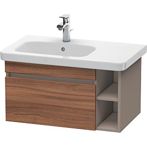 Duravit DuraStyle vasque match0 DS639407943 73 x 44,8 cm, vasque à gauche, noyer naturel / basalte mat, coulissant 2000