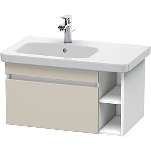 Duravit DuraStyle Waschtisch-Unterschrank DS639409118 73 x 44,8 cm, Becken links, taupe/weiß matt, 1 Auszug