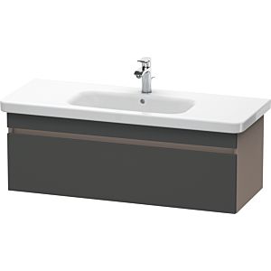 Duravit DuraStyle vanity unit DS639504943 113 x 44.8 cm, matt graphite / matt basalt, 2000 pull-out, wall-hung