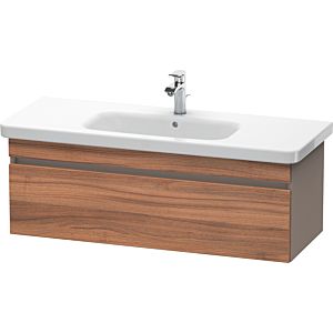 Duravit DuraStyle vanity unit DS639507943 113 x 44.8 cm, natural walnut / matt basalt, 2000 pull-out, wall-hung