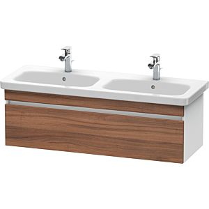 Duravit DuraStyle vanity unit DS639807918 123x44.8x39.8cm, 2000 pull-out, basin left / right, natural walnut / matt white