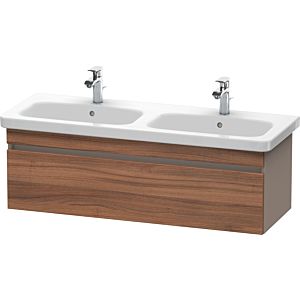 Duravit DuraStyle vanity unit DS639807943 123x44.8x39.8cm, 2000 pull-out, basin left / right, natural walnut / matt basalt