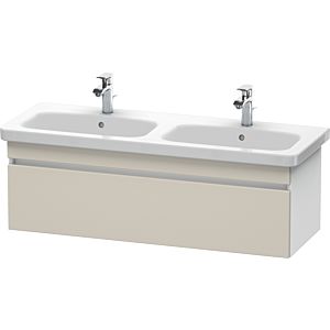 Duravit DuraStyle Waschtisch-Unterschrank DS639809118 123x44,8x39,8cm, 1 Auszug, Becken links/rechts, taupe/weiß matt
