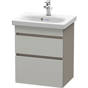 Duravit DuraStyle vasque DS640300743 50 x 36,8 cm, gris béton / basalte mat, 2 tiroirs, suspendu
