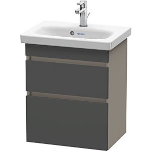 Duravit DuraStyle vanity unit DS640304943 50 x 36.8 cm, matt graphite / matt basalt, 2 drawers, wall-hung