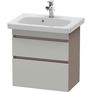 Duravit DuraStyle vasque DS647900743 58 x 36,8 cm, gris béton / basalte mat, 2 tiroirs, suspendu