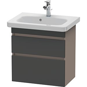 Duravit DuraStyle vasque DS647904943 58 x 36,8 cm, graphite mat / basalte mat, 2 tiroirs, suspendu