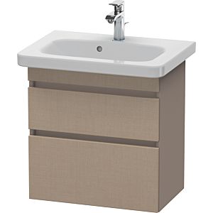 Duravit DuraStyle vasque DS647907543 58 x 36,8 cm, lin / basalte mat, 2 tiroirs, suspendu