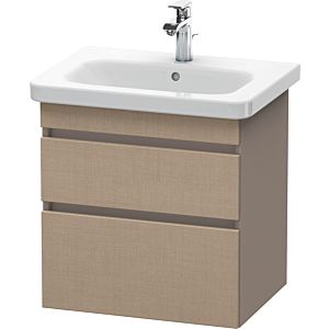 Duravit DuraStyle vanity unit DS648007543 58 x 44.8 cm, linen / basalt matt, 2 drawers, wall-hung