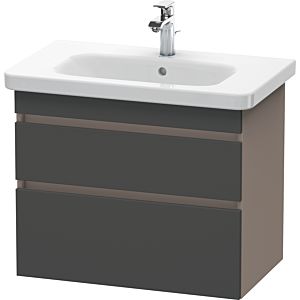 Duravit DuraStyle vasque DS648104943 73 x 44,8 cm, graphite mat / basalte mat, 2 tiroirs, suspendu