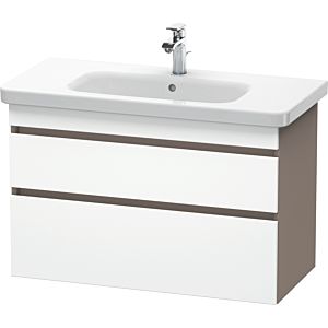 Duravit DuraStyle Waschtisch-Unterschrank DS648201843 93 x 44,8 cm, weiß matt/basalt matt, 2 Schubkästen, wandhängend
