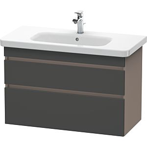 Duravit DuraStyle vanity unit DS648204943 93 x 44.8 cm, matt graphite / matt basalt, 2 drawers, wall-hung