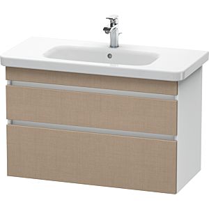Duravit DuraStyle vanity unit DS648207518 93 x 44.8 cm, linen / matt white, 2 drawers, wall-hung
