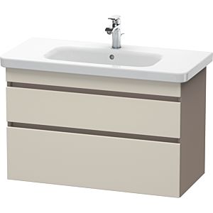 Duravit DuraStyle vanity unit DS648209143 93 x 44.8 cm, taupe / basalt matt, 2 drawers, wall-hung