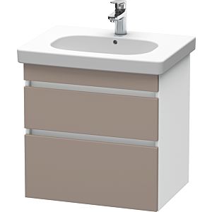 Duravit DuraStyle vanity unit DS648304318 60 x 45.3 cm, basalt matt / white matt, 2 drawers, wall-hung
