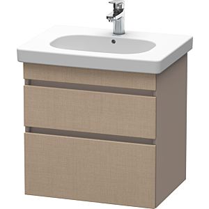 Duravit DuraStyle vanity unit DS648307543 60 x 45.3 cm, linen / basalt matt, 2 drawers, wall-hung