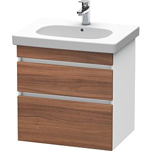Duravit DuraStyle Waschtisch-Unterschrank DS648307918 60 x 45,3 cm, nussbaum natur/weiß matt, 2 Schubkästen, wandhängend
