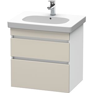 Duravit DuraStyle vanity unit DS648309118 60 x 45.3 cm, taupe / matt white, 2 drawers, wall-hung