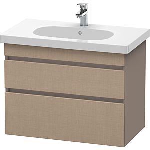 Duravit DuraStyle vanity unit DS648407543 80 x 45.3 cm, linen / basalt matt, 2 drawers, wall-hung
