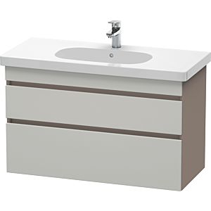 Duravit DuraStyle vanity unit DS648500743 100 x 45.3 cm, concrete gray / basalt matt, 2 drawers, wall-hung
